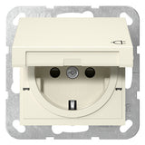 GIRA Steckdose 1f cws glz UP m.BS Klappd System 55 441401 IP20