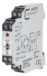 METZ CONNECT Schaltrelais 24V/AC 1W IP20 11064513 11,2x61,3x60mm Schraub