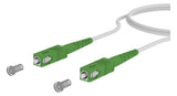 METZ CONNECT LWL-Patchkabel SC APC SM ws 151P7EAEAA5E OS2 15m