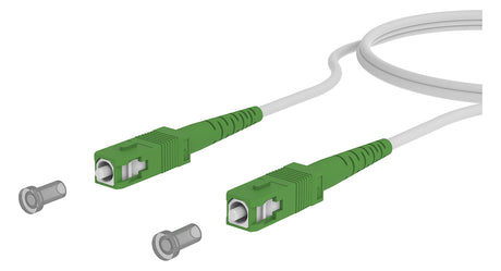 METZ CONNECT LWL-Patchkabel SC APC SM ws 151P7EAEAA5E OS2 15m
