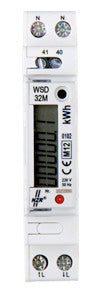 NZR Wechselstromzähler B 5A elektr digi EcoCount WSD 32+ MID geeicht 1ph 32A S0