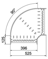 BETTERMANN Bogen_starr 90° ST horiz RB 90 640 FT 60x400mm int.Verb
