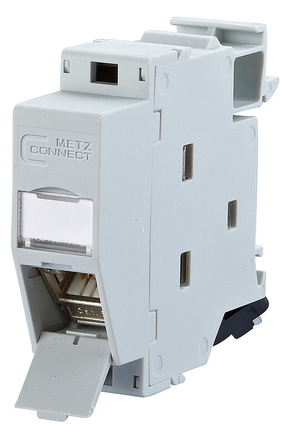 METZ CONNECT Datendose 1f Cat6A IP20 Kst 130B127003-E UP/Einb RJ45 m.Buchs/Kuppl
