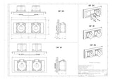 SPELSBERG Einführungsflansch Kst CEE-32A GSF 381 320x119mm unbeh Vorpräg