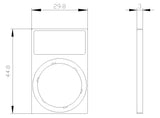 SIEMENS Bezeichnungsschild sw quadrat 3SU1900-0AN10-0AA0 deutsch 27,2x44,8mm