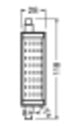 LEDVANCE LED-Röhrenlampe R7s 15W 2700K E LED Line 118 125 300° DIM P 15W 827 ws