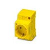PHOENIX Steckdose REG 250V/AC 16A Typ_CF EO-CF/UT/LED/YE m.KontrLeuchte 2,5TE
