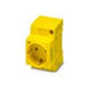 PHOENIX Steckdose REG 250V/AC 16A Typ_CF EO-CF/UT/LED/YE m.KontrLeuchte 2,5TE