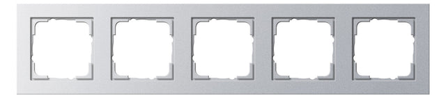 GIRA Rahmen 5f alu lack Kst f.GEB-K E2 021525