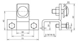 DEHN SE Anschlussklemme  6-10mm 3-18mm AK 6.10 KB S KBF3 18 STTZN ST f/vz