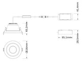 LEDVANCE LED-Einbaustrahler 7-13W EVG ws DL CMFT D100 P 13W MS 940 U19 WT 1LED
