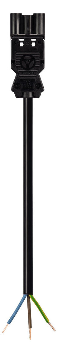 WIELAND Systemverbindung 3p H05VV-F sw GST18I3K1-S 15 30SW 1,5qmm L3000mm