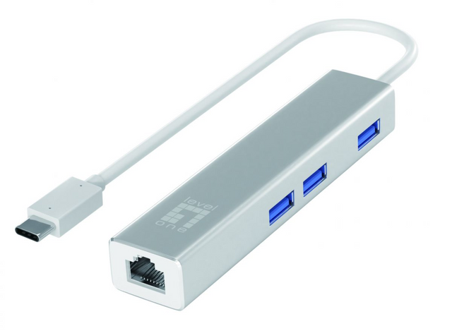 Gigabit-USB-C Netwerkadapter mit USB Hub Stück
