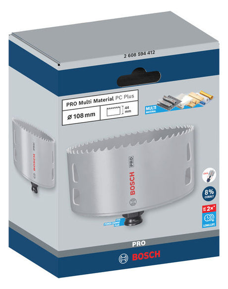 BOSCH-EW Lochsäge  108mm T44mm Sechskant LOCHSÄGE f.Gips Holz