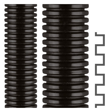 FLEXA Wellschlauch Kunstst.PG48 0233.209.048, schwarz ROHRFLEX-PA6-48