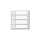 SIEDLE Ruftastenmodul Bus 4RT ws TM 700-4-0 W 99x99x26mm