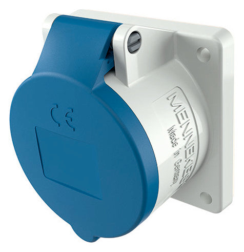 MENNEKES CEE-Anbausteckdose 3p 32A 6h 1787 230V/bl IP44 schraubl.Kl ger Kst