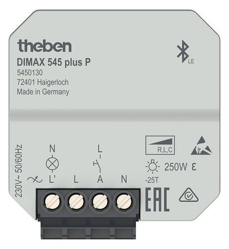 THEBEN Fernschaltdimmer uni 5-250W UP DIMAX 545 plus P Lichtwertspeicher