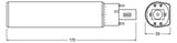 LEDVANCE LED-Röhrenlampe G24q-3 10W ws E DULUX LED D/E26 HF & AC MAINS V 10W 4000