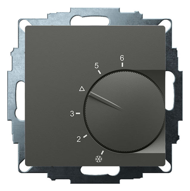 EBERLE Raumthermostat 230V 10A Öffner UTE 1003-Anthrazit-55 IP20 Bimetall