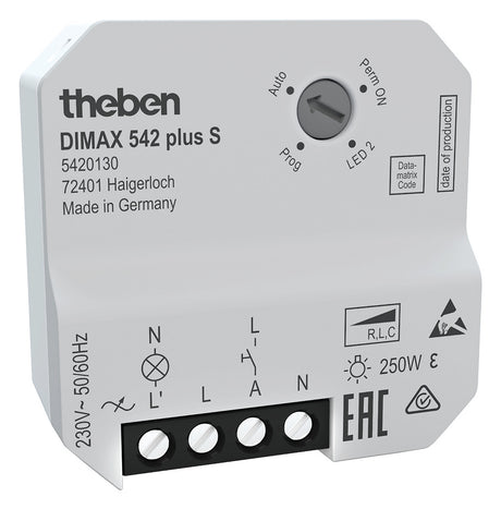 THEBEN Tastdimmer uni 5-250W UP DIMAX 542 plus S Lichtwertspeicher