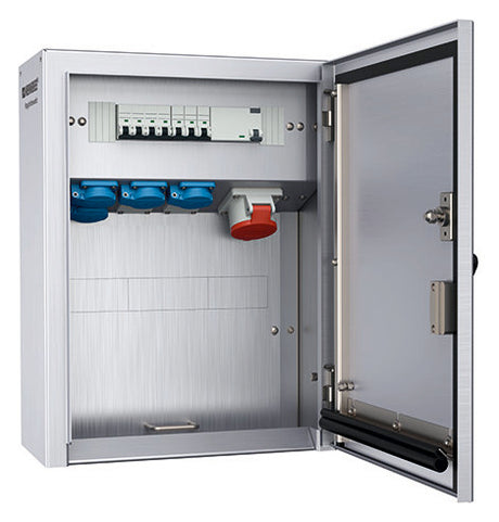 MENNEKES CEE-Kombi Alu si IP44 4Steckd 83725 1x16A5p400V LS-Schalter Fl_0,03A