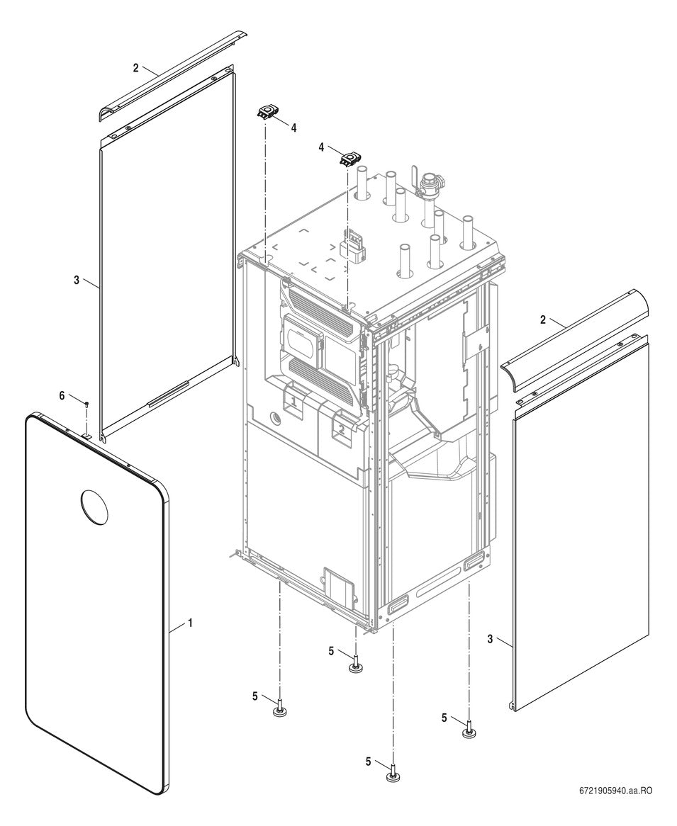 Bosch Luft/Wasser-WP Inneneinheit AWMBi D für CS8800, Pufferspeicher 70l | 7724001335