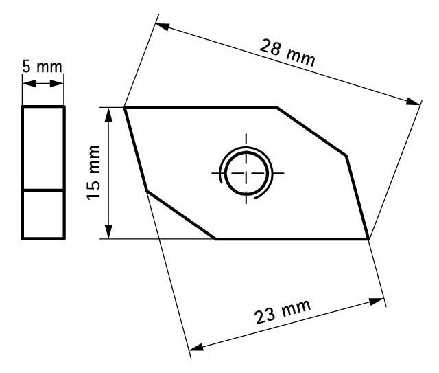 Walraven Schiebemutter RapidRail 651A ev 28x23x5 - für RapidRail - M8 | 6513008