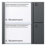 SIEDLE Tastenmodul 1+n 2RT dgr TM 612-2 DG 99x99x27mm