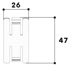 GGK Kabelhalteklammer LF-K H47xB27mm Kst LFG 40x60-KHK fest aufrast
