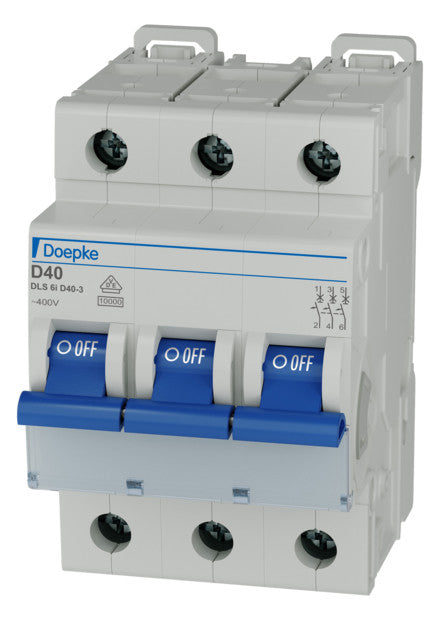 DOEPKE Leitungsschutzschalter UC D 40A DLS 6I D40-3 10KA 3p 400V 3TE 50Hz IP20