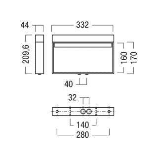 ZUMTOBEL LED-Sicherheitsleuchte 7,1W 32m CROSSIGN 160 P MSC ECP ERI WH 84lm