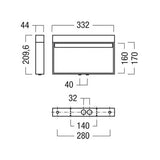 ZUMTOBEL LED-Sicherheitsleuchte 7,1W 32m CROSSIGN 160 P MSC ECP ERI WH 84lm