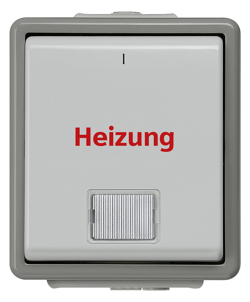 SIEMENS Kontroll-Heizungsschalter glz AP DELTAfläche 5TA4741 IP44 1f