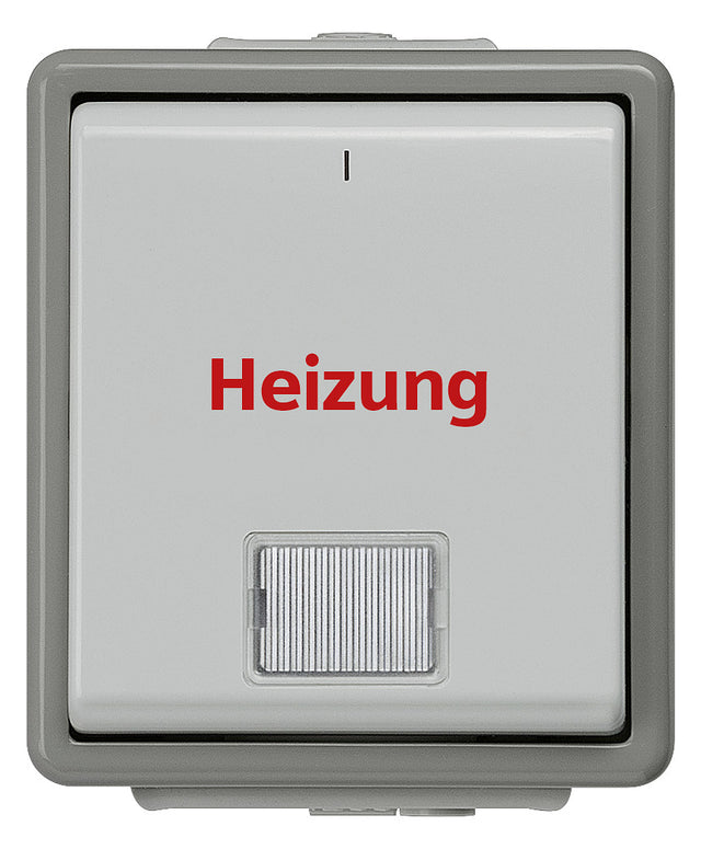 SIEMENS Kontroll-Heizungsschalter glz AP DELTAfläche 5TA4741 IP44 1f