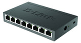 D-Link Tischswitch 8x10/100/1000Mbps DGS-108/E Layer2