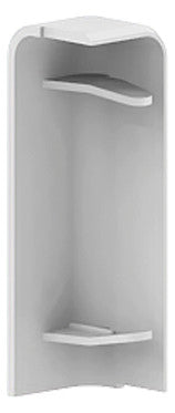 GGK Endstück SL-K 70mm re rws RAL9010 SL 20x70-ES rechts