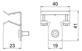 BETTERMANN Trägerklammer M6 10-15mm ST SCVTB 10-15 M6 Zn/AluLam