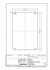 SPELSBERG Montageplatte Verteiler ST TG MPS-2012 unbeh 113x171mm Lochung