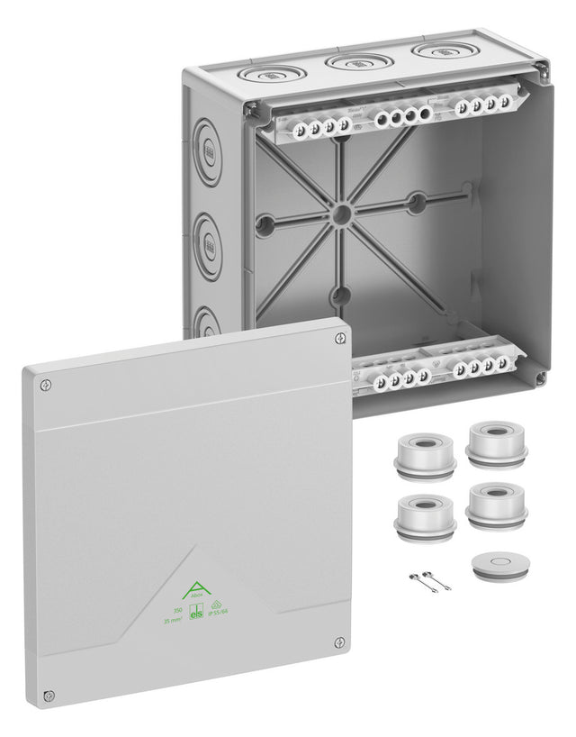 SPELSBERG Abzweigkasten 252x252mm Kst gr Abox 350-35² IP55 IK07 hfr