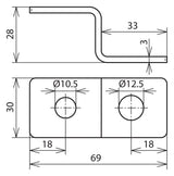 DEHN SE Endstück V2A unbeh ES ZF 2XB18 V2A