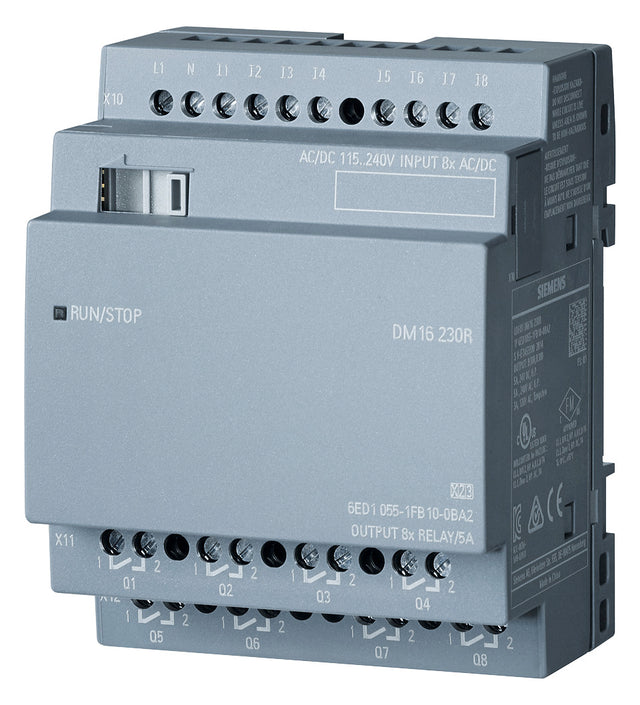 SIEMENS SPS-Digitales E/A-Modul 8Eing 5A LOGO! 6ED1055-1FB10-0BA2 8Ausg AC 230V