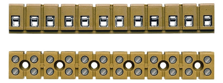 WEIDMÜLLER Klemmleiste 0,5-2,5qmm 24A bg MK 3/12 12p Direktmont Duropl 15mm