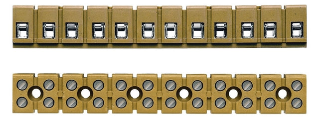 WEIDMÜLLER Klemmleiste 0,5-2,5qmm 24A bg MK 3/12 12p Direktmont Duropl 15mm