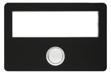 GROTHE Klingeltaster Kst sw AP rechteck ETA 643 LED sw m.Bel m.NamSchild