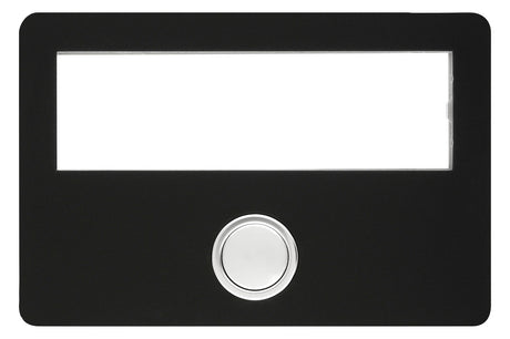 GROTHE Klingeltaster Kst sw AP rechteck ETA 643 LED sw m.Bel m.NamSchild