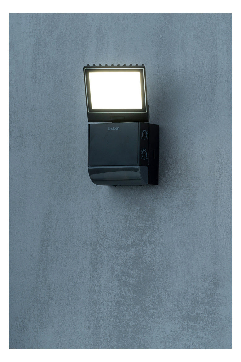 THEBEN LED-Anbaustrahler 8W 1LED sw ws theLeda S8-100 BK 4000K 900lm sw mt Kst