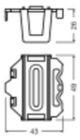 LEDVANCE Steuergerät 2,5W IP20 PUSH CONTROL UNIT FLUSH MOUNT DALI-