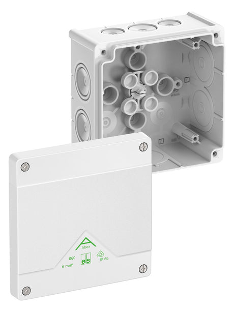 SPELSBERG Abzweigkasten 127x127mm Kst ws Abox 060-L/w IP66 IK07 hfr