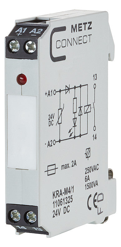 METZ CONNECT Schaltrelais 1S IP20 11061325 11,2x60x43mm Schraub